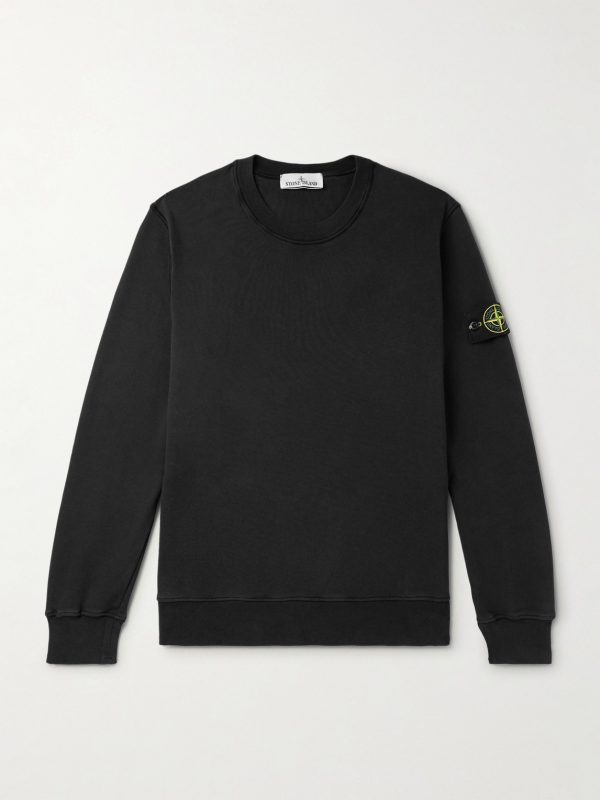 Logo-Appliquéd Garment-Dyed Cotton-Jersey Sweatshirt Logo-Appliquéd Garment-Dyed Cotton-Jersey Sweatshirt
