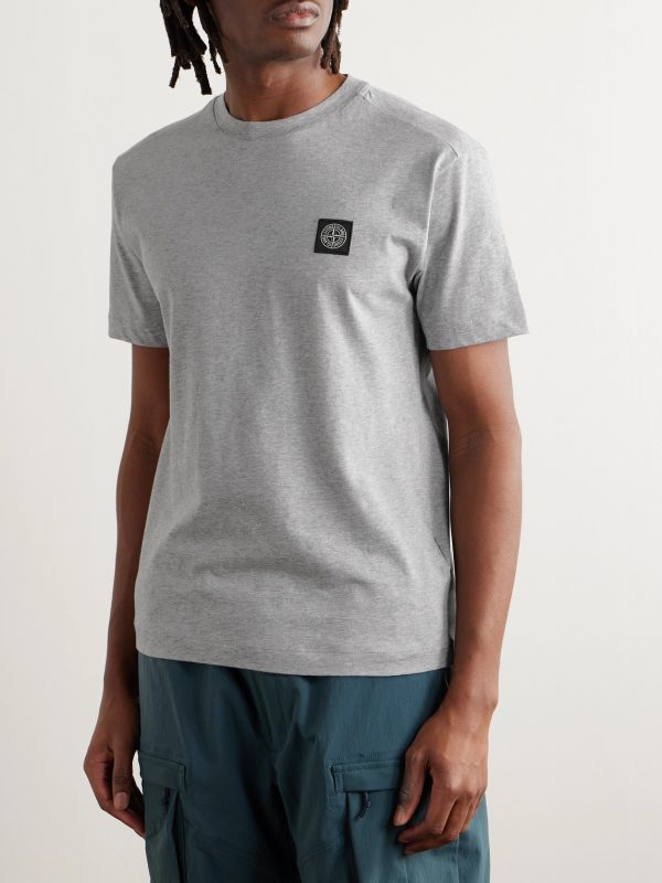 Logo-Appliquéd Cotton-Jersey T-Shirt - FR Logo-Appliquéd Cotton-Jersey T-Shirt - FR