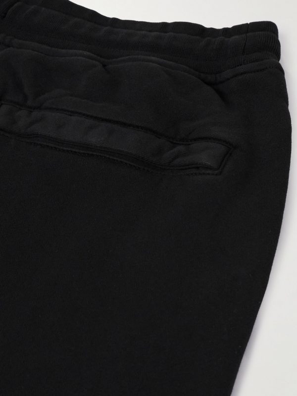Tapered Logo-Appliquéd Garment-Dyed Cotton-Jersey Sweatpants - CU Tapered Logo-Appliquéd Garment-Dyed Cotton-Jersey Sweatpants - CU