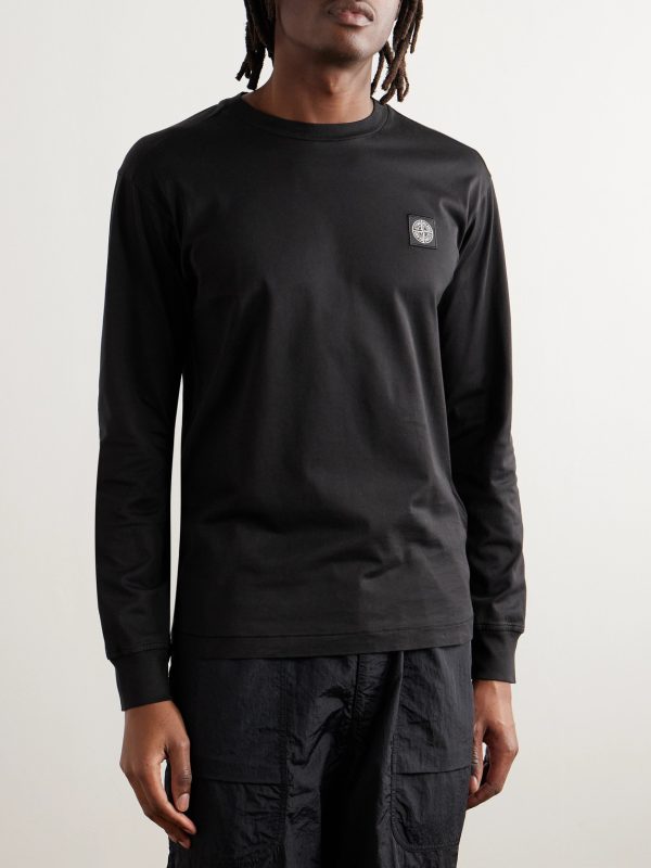 Logo-Appliquéd Garment-Dyed Cotton-Jersey T-Shirt - FR Logo-Appliquéd Garment-Dyed Cotton-Jersey T-Shirt - FR