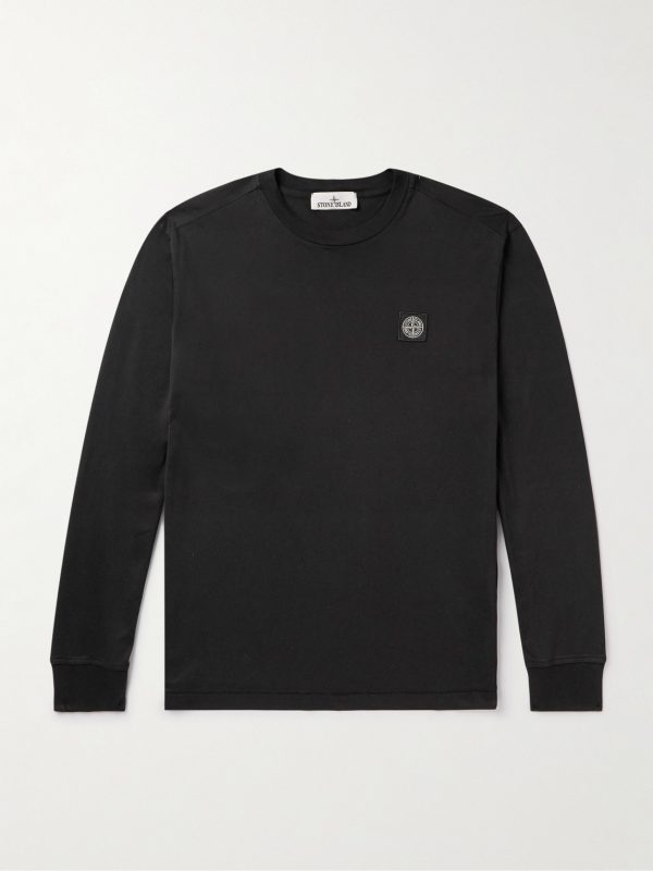 Logo-Appliquéd Garment-Dyed Cotton-Jersey T-Shirt Logo-Appliquéd Garment-Dyed Cotton-Jersey T-Shirt