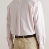 Button-Down Collar Striped Cotton Oxford Shirt - BK Button-Down Collar Striped Cotton Oxford Shirt - BK