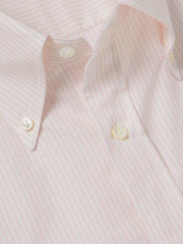 Button-Down Collar Striped Cotton Oxford Shirt - CU Button-Down Collar Striped Cotton Oxford Shirt - CU