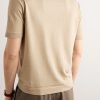 Silk and Linen-Blend T-Shirt - BK