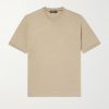 Silk and Linen-Blend T-Shirt
