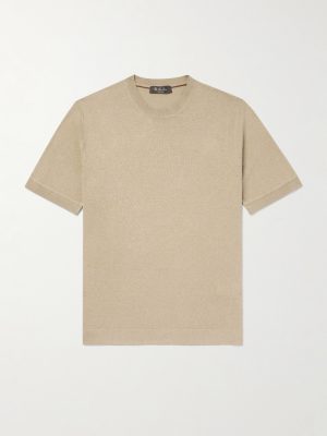 Silk and Linen-Blend T-Shirt Silk and Linen-Blend T-Shirt