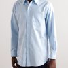 Button-Down Collar Cotton Oxford Shirt - FR