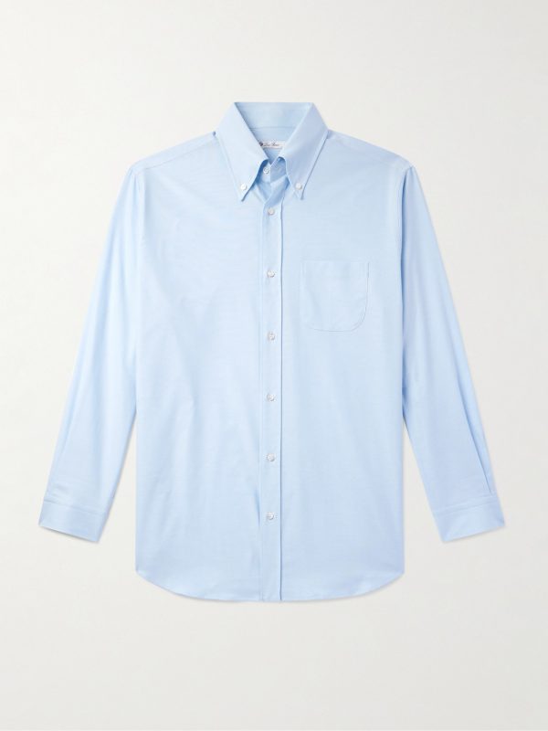 Button-Down Collar Cotton Oxford Shirt