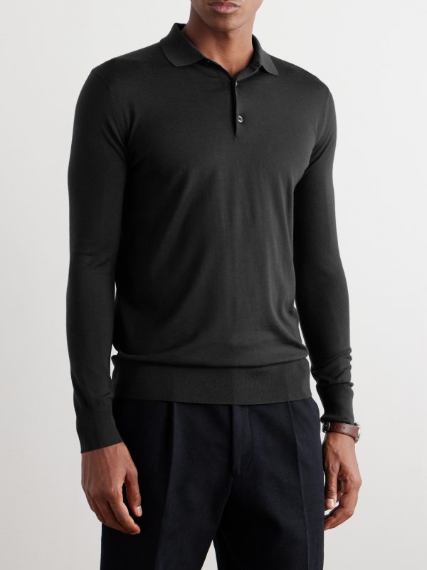 Slim-Fit Wish® Virgin Wool Polo Shirt - FR