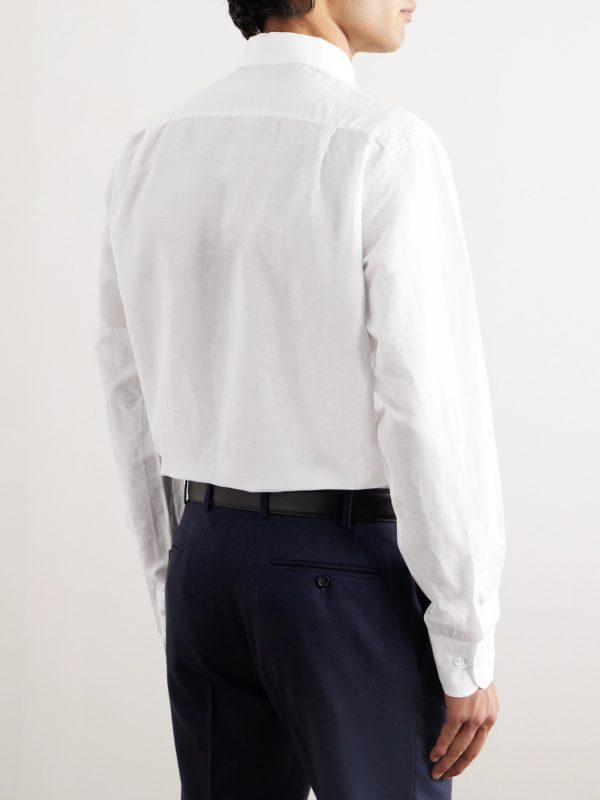 André Linen and Cotton-Blend Shirt - BK