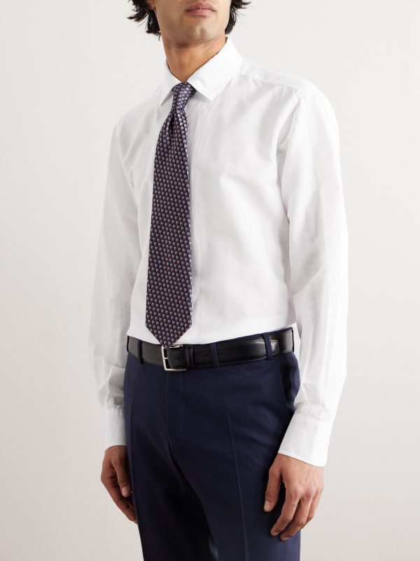 André Linen and Cotton-Blend Shirt - FR