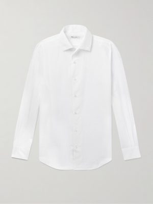 André Linen and Cotton-Blend Shirt André Linen and Cotton-Blend Shirt