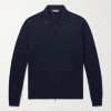 Ribbed Cashmere Zip-Up Sweater Ribbed Cashmere Zip-Up Sweater