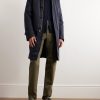 Ribbed Cashmere Zip-Up Sweater - OU Ribbed Cashmere Zip-Up Sweater - OU