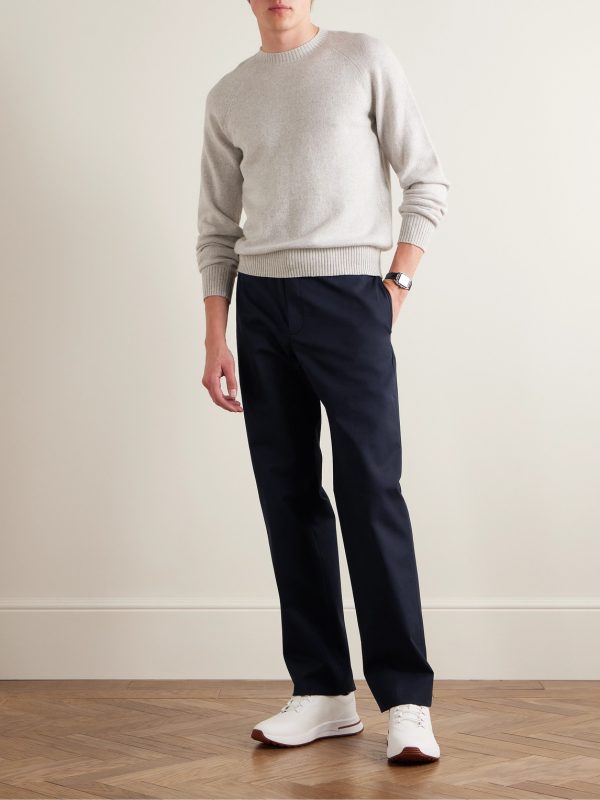 Merse Straight-Leg Cotton-Gabardine Trousers - OU Merse Straight-Leg Cotton-Gabardine Trousers - OU