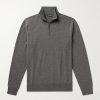 Slim-Fit Baby Cashmere Half-Zip Sweater Slim-Fit Baby Cashmere Half-Zip Sweater