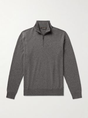 Slim-Fit Baby Cashmere Half-Zip Sweater Slim-Fit Baby Cashmere Half-Zip Sweater