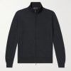 Cashmere Zip-Up Sweater