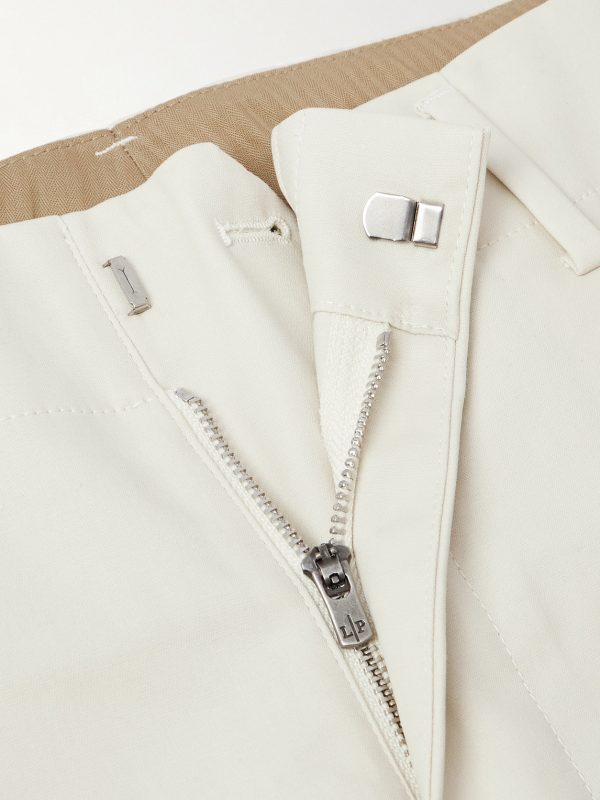 Gosen Straight-Leg Pleated Cotton-Blend Trousers - E1 Gosen Straight-Leg Pleated Cotton-Blend Trousers - E1