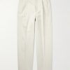 Gosen Straight-Leg Pleated Cotton-Blend Trousers Gosen Straight-Leg Pleated Cotton-Blend Trousers