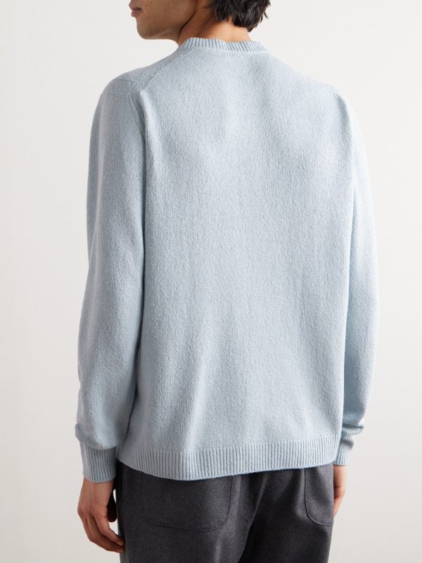 Ribbed Silk Sweater - BK Ribbed Silk Sweater - BK