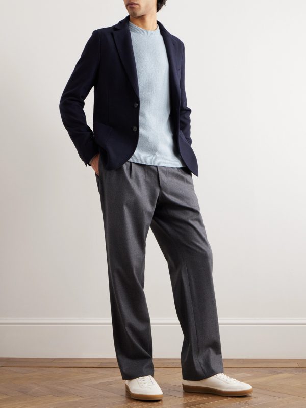Ribbed Silk Sweater - OU Ribbed Silk Sweater - OU