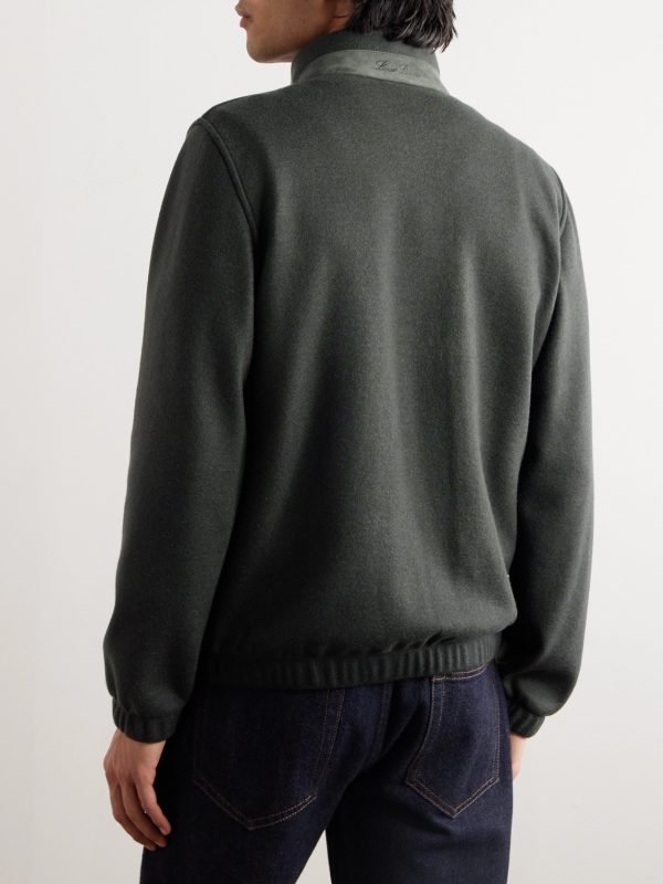 Cashmere Zip-Up Sweater - BK Cashmere Zip-Up Sweater - BK