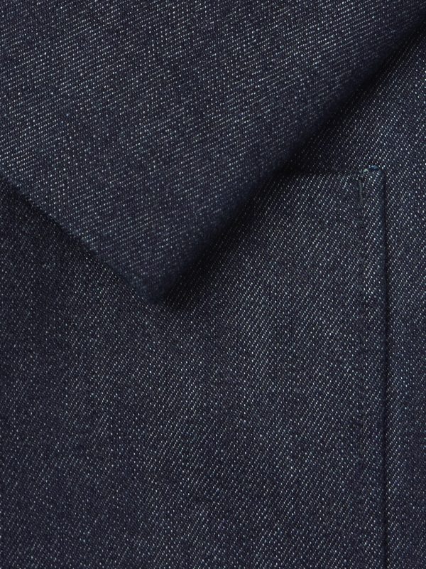 Spagna Leather-Trimmed Cotton and Cashmere-Blend Denim Jacket - E1 Spagna Leather-Trimmed Cotton and Cashmere-Blend Denim Jacket - E1