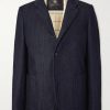 Spagna Leather-Trimmed Cotton and Cashmere-Blend Denim Jacket Spagna Leather-Trimmed Cotton and Cashmere-Blend Denim Jacket