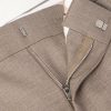 Straight-Leg Pleated Wool-Twill Suit Trousers - E1