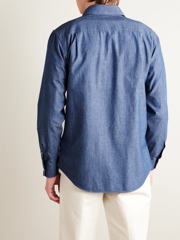 Thomas Cotton-Chambray Shirt - BK Thomas Cotton-Chambray Shirt - BK