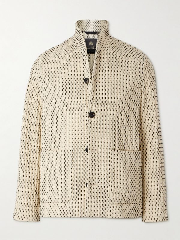 Joren Textured-Knit Cotton-Blend Jacket Joren Textured-Knit Cotton-Blend Jacket