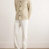 Joren Textured-Knit Cotton-Blend Jacket - OU Joren Textured-Knit Cotton-Blend Jacket - OU