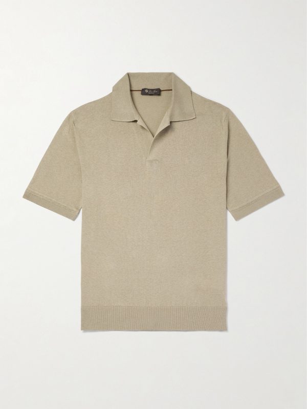 Silk and Linen-Blend Polo-Shirt Silk and Linen-Blend Polo-Shirt