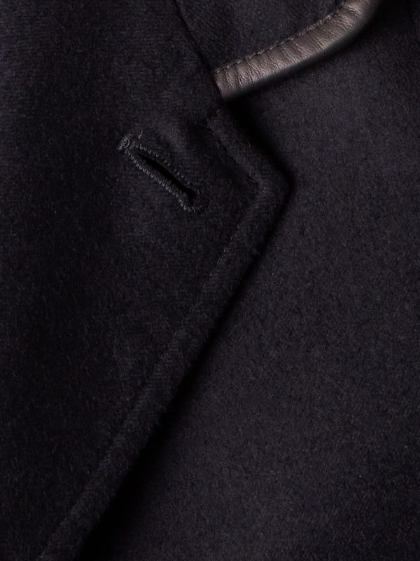 Spagna Leather-Trimmed Cashmere-Felt Jacket - E1