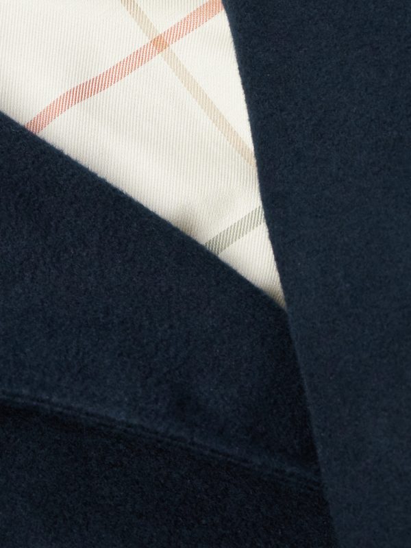 Double-Breasted Cotton and Cashmere-Blend Peacoat - CU Double-Breasted Cotton and Cashmere-Blend Peacoat - CU