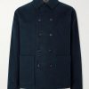 Double-Breasted Cotton and Cashmere-Blend Peacoat Double-Breasted Cotton and Cashmere-Blend Peacoat