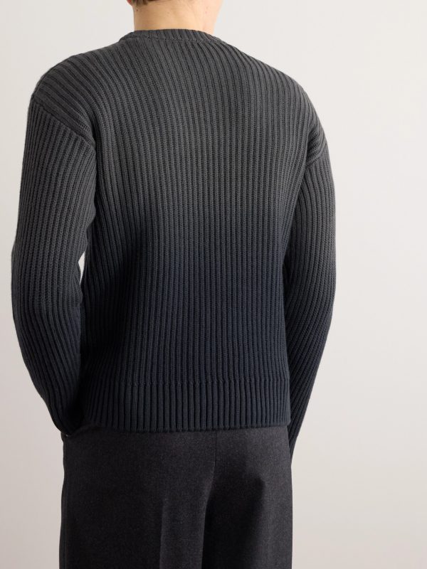 Yugen Dégradé Ribbed Cashmere Sweater - BK Yugen Dégradé Ribbed Cashmere Sweater - BK