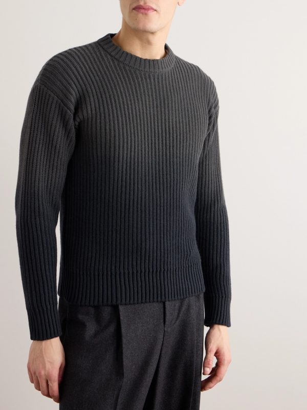 Yugen Dégradé Ribbed Cashmere Sweater - FR Yugen Dégradé Ribbed Cashmere Sweater - FR