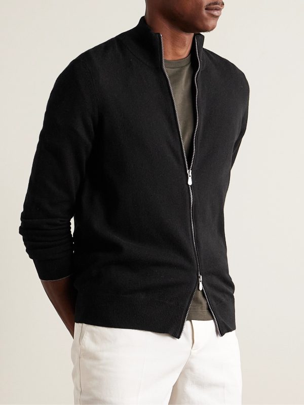 Cashmere Zip-Up Sweater - E2 Cashmere Zip-Up Sweater - E2