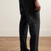 Slim-Fit Pleated Virgin Wool and Silk-Blend Tuxedo Trousers - BK