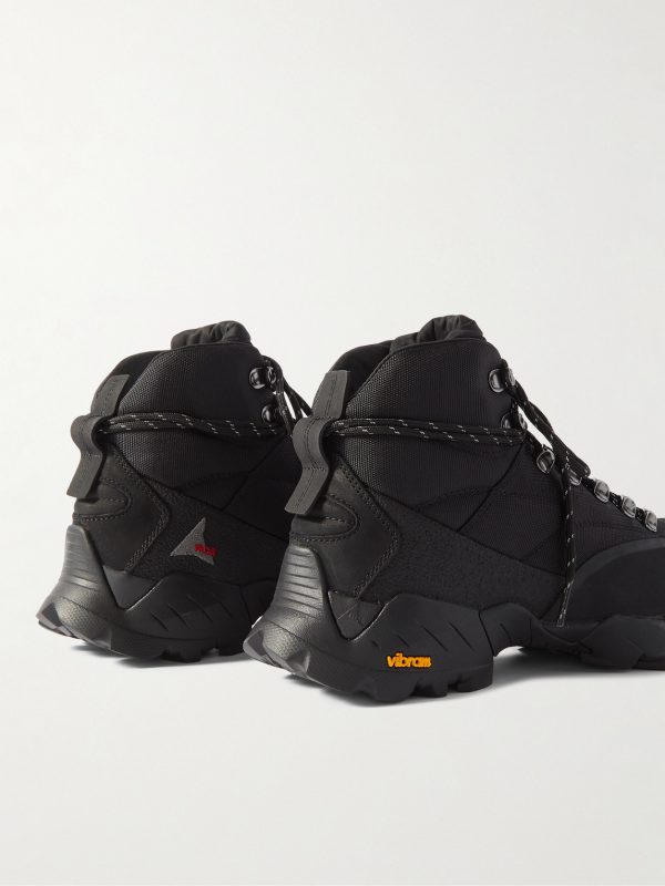 Andreas Strap Suede and Rubber-Trimmed Cordura® Boots - BK Andreas Strap Suede and Rubber-Trimmed Cordura® Boots - BK