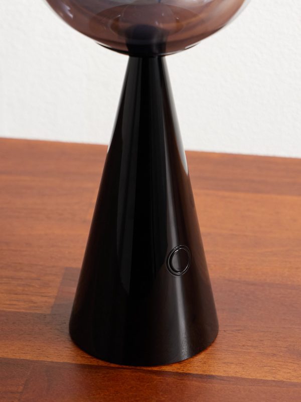 Melt Portable Silver and Black-Tone LED Lamp - CU Melt Portable Silver and Black-Tone LED Lamp - CU