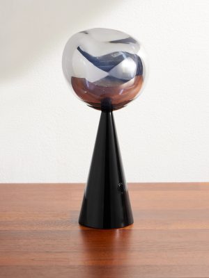 Melt Portable Silver and Black-Tone LED Lamp Melt Portable Silver and Black-Tone LED Lamp