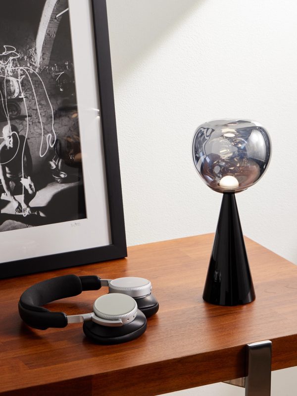 Melt Portable Silver and Black-Tone LED Lamp - OU Melt Portable Silver and Black-Tone LED Lamp - OU