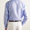 Bridford Cutaway-Collar Linen Shirt - BK Bridford Cutaway-Collar Linen Shirt - BK