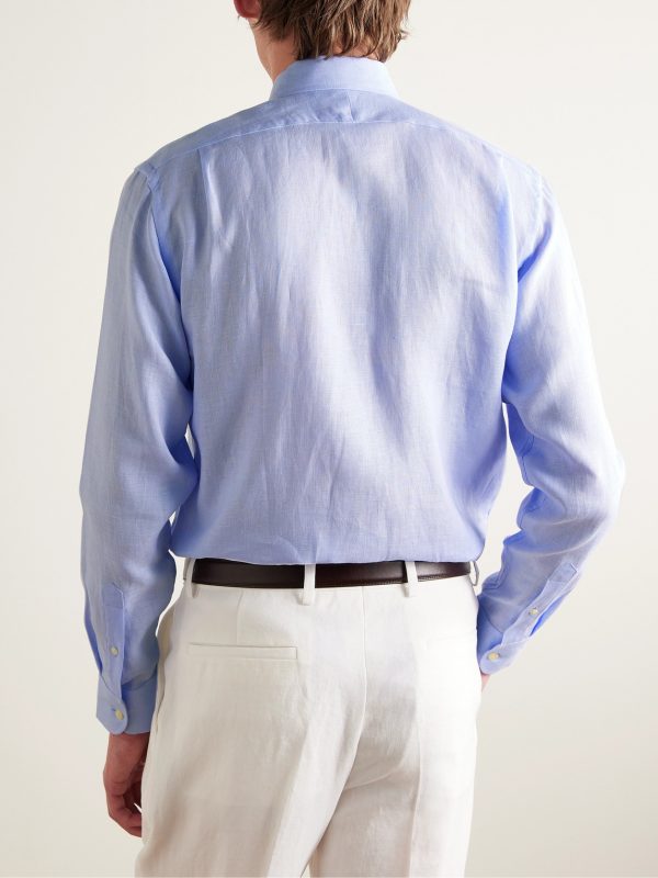 Bridford Cutaway-Collar Linen Shirt - BK Bridford Cutaway-Collar Linen Shirt - BK