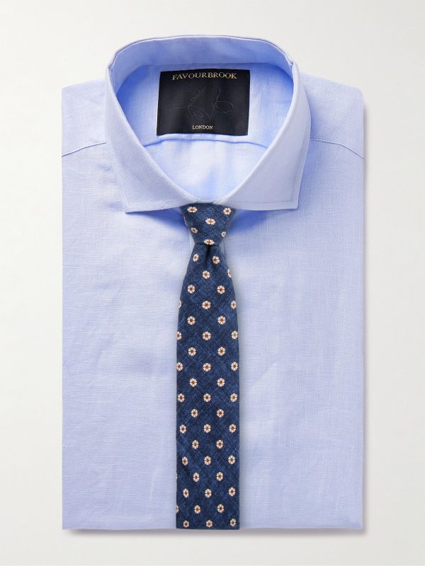 Bridford Cutaway-Collar Linen Shirt - E1 Bridford Cutaway-Collar Linen Shirt - E1