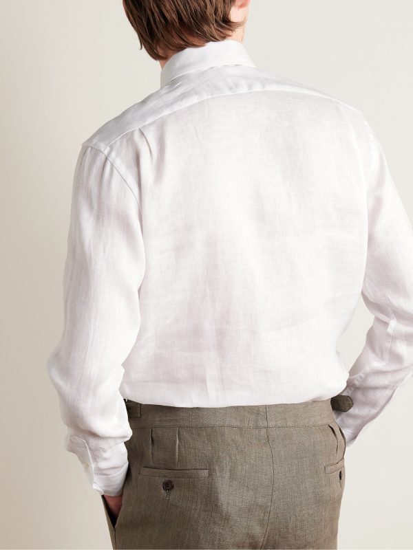 Bridford Cutaway-Collar Linen Shirt - BK Bridford Cutaway-Collar Linen Shirt - BK