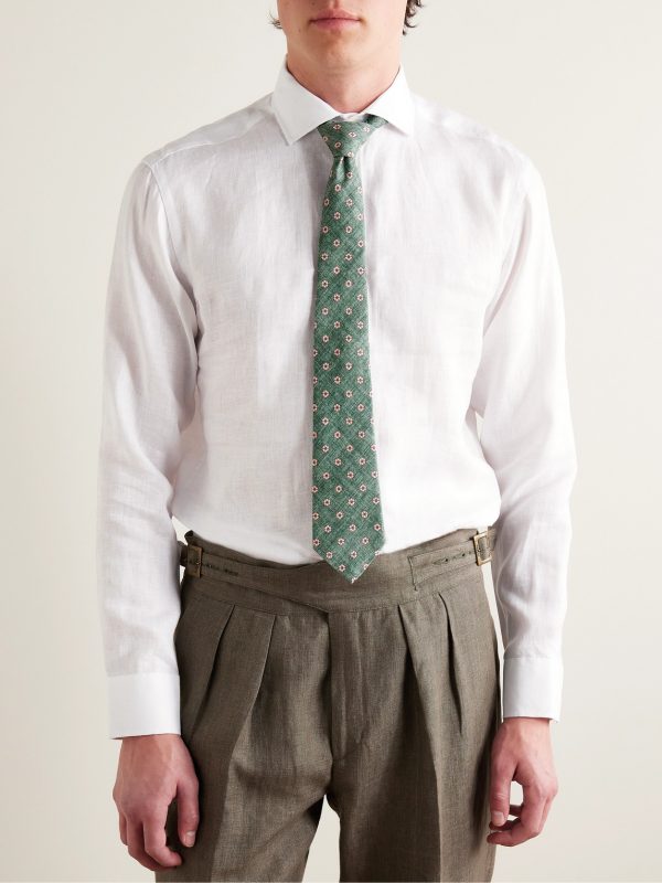 Bridford Cutaway-Collar Linen Shirt - FR Bridford Cutaway-Collar Linen Shirt - FR